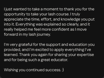 Lash Extension Training