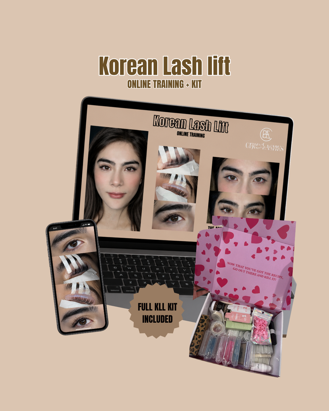 Online Korean Lash Lift Training + Kit